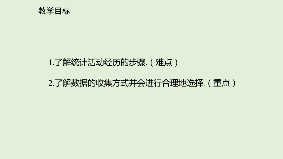 北师大版初中数学七年级上册6.1数据的收集 课件（27张ppt）