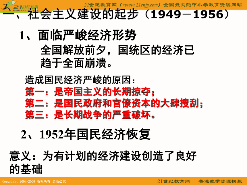 历史：4.11《经济建设的发展和曲折》江苏课件（新人教必修2）