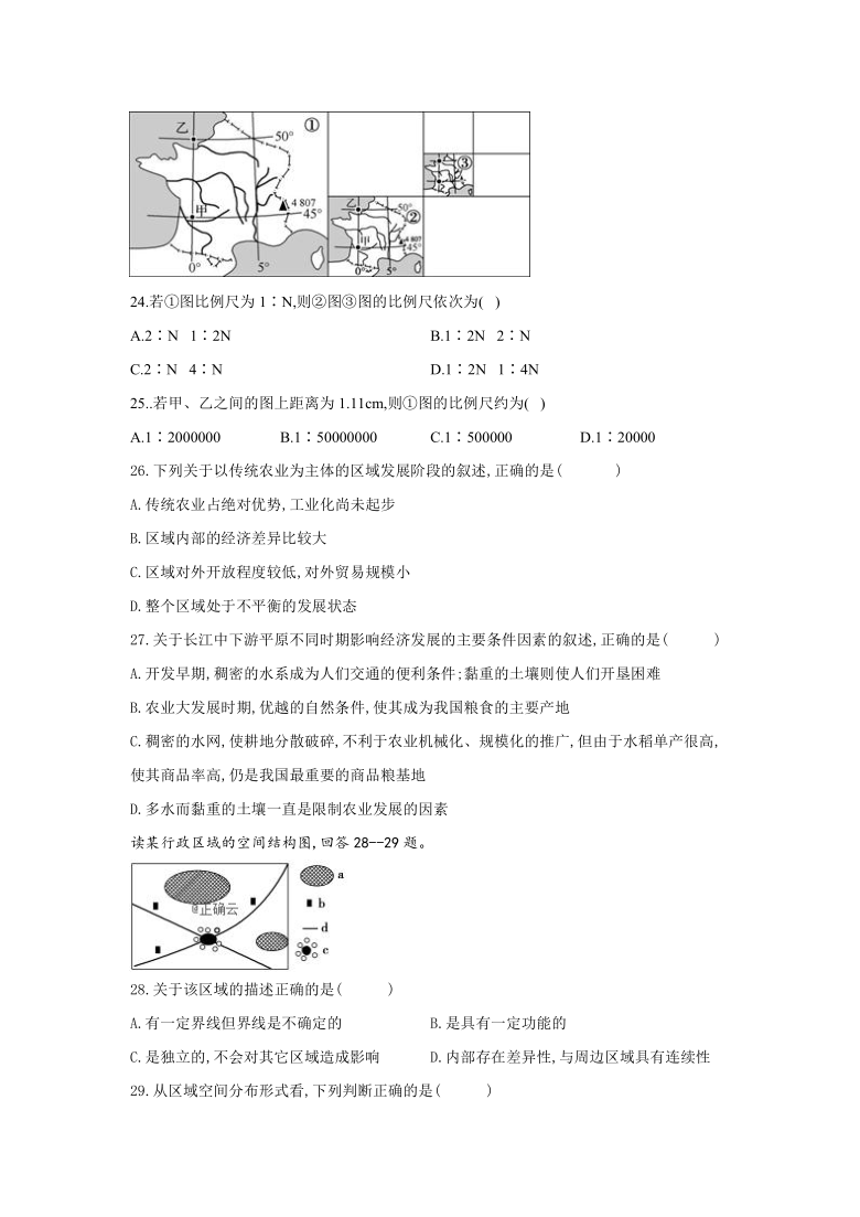 黑龙江省绥化市青冈县第一中学2020-2021学年高二10月月考地理试题（Word版含答案）