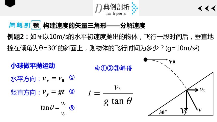 52平拋運動斜面上的平拋和平拋的臨界問題人教版高中物理必修二課件18