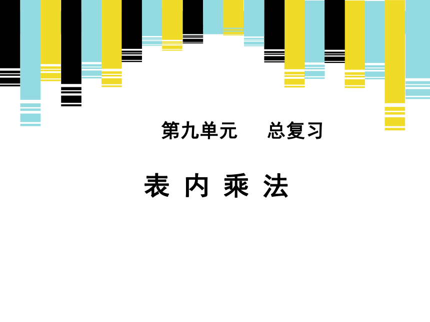 数学二年级上人教版九总复习《表内乘法》复习 课件（15张）