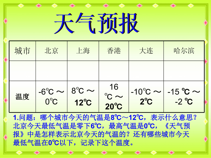 （北京版）四年级数学下册课件 生活中的正负数 1