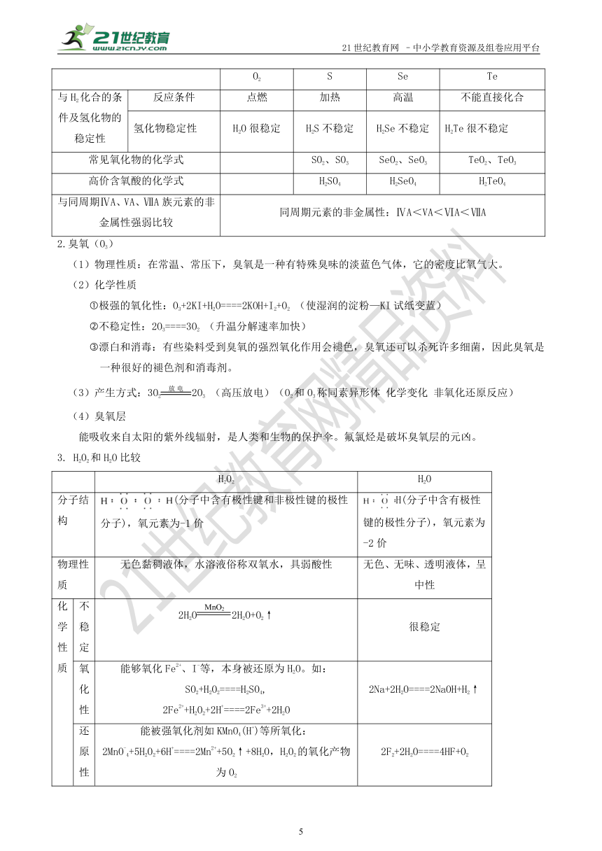 2018高考化学一轮复习 考点13 硫及其重要化合物  氧族元素  知识要点精讲与挑战真题