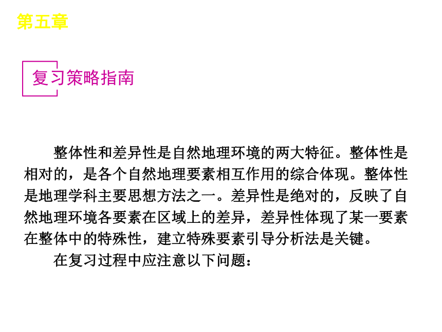 甘肃省白银市第八中学人教版高中地理必修一课件 第5章：自然地理环境的整体性和差异性（共66张PPT）