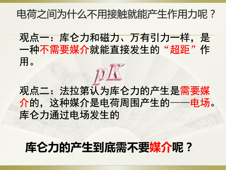 人教版高中物理选修3-1第一章静电场 1.3电场强度21张PPT