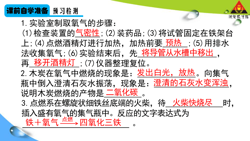 人教版化学九年级上册 第二单元实验活动1-氧气的实验室制取与性质 (ppt  共22张)