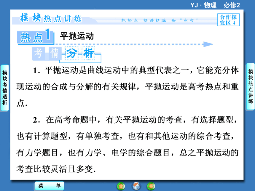 【课堂新坐标，同步备课参考】2013-2014学年高中粤教物理必修2教学课件模块高考热点透视（45张PPT）