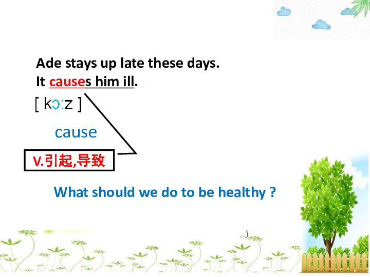 Unit 2 Keeping Healthy Topic 2 I must ask him to give up smoking.Section A 课件28张无音视频