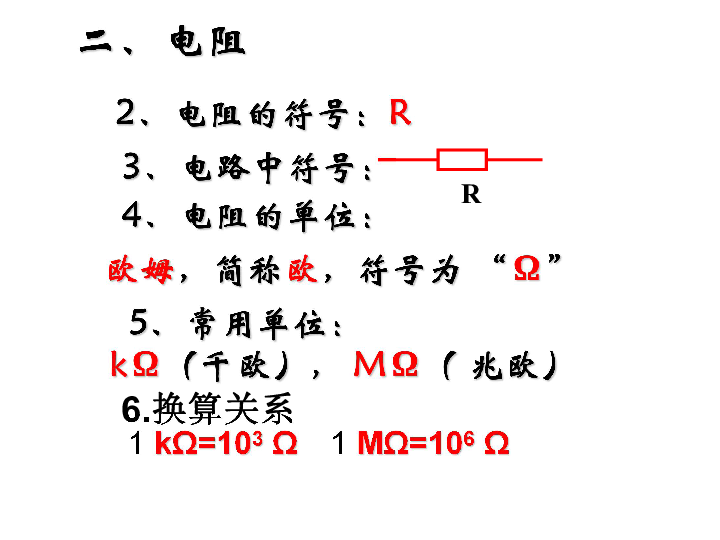 1 怎样认识电阻