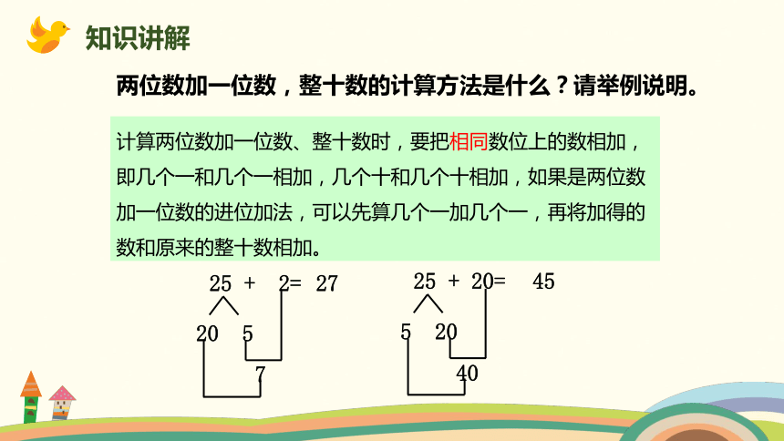 人教数学一年级下册第八单元-第2课时《100以内的加减法》课件（20张PPT)