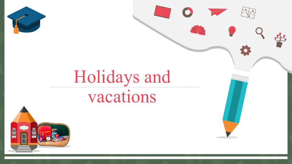 中考复习英语话题 Holidays and vacations 课件 (共101张PPT)