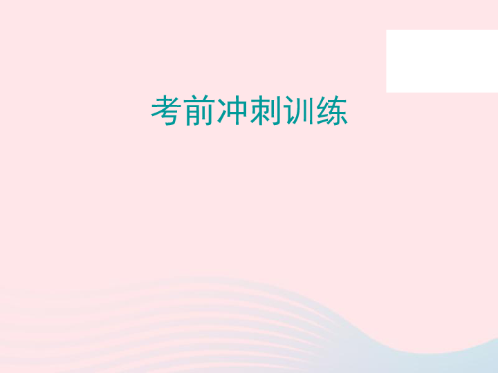 广东省2019年中考语文总复习基础冲刺训练课件:111张PPT