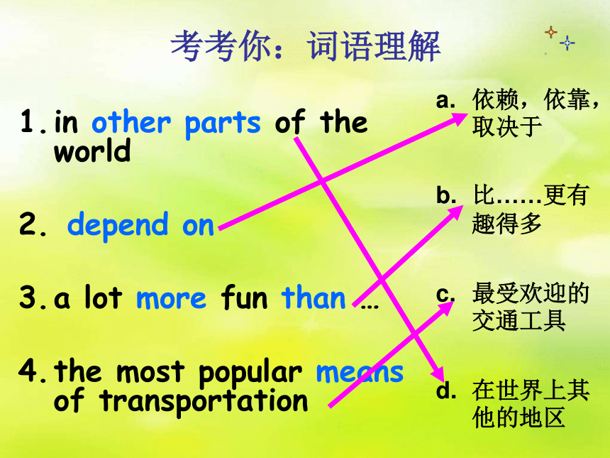 Unit 5 How do you get to school?  Section B(3a--3b)教学课件