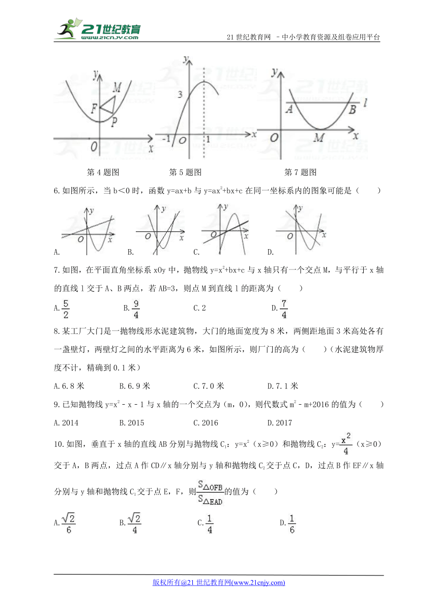 第二十二章 二次函数期中复习试题