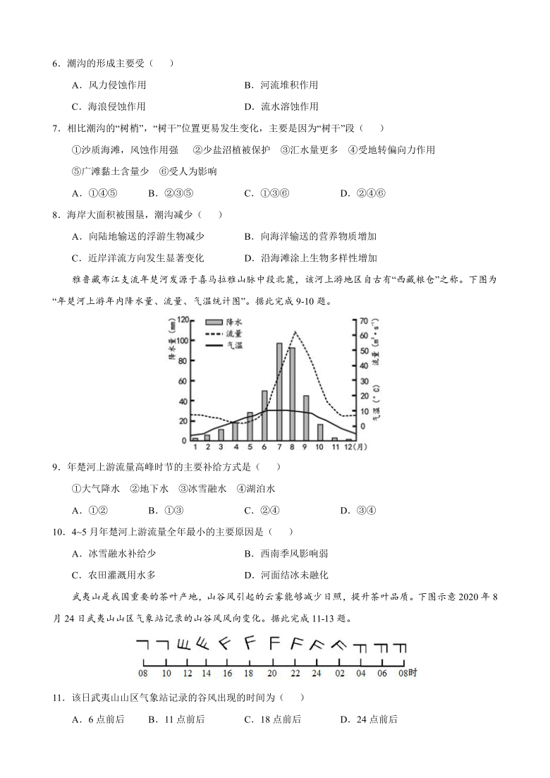 广东省2021届高三下学期4月高考地理仿真预测卷（二） Word版含答案