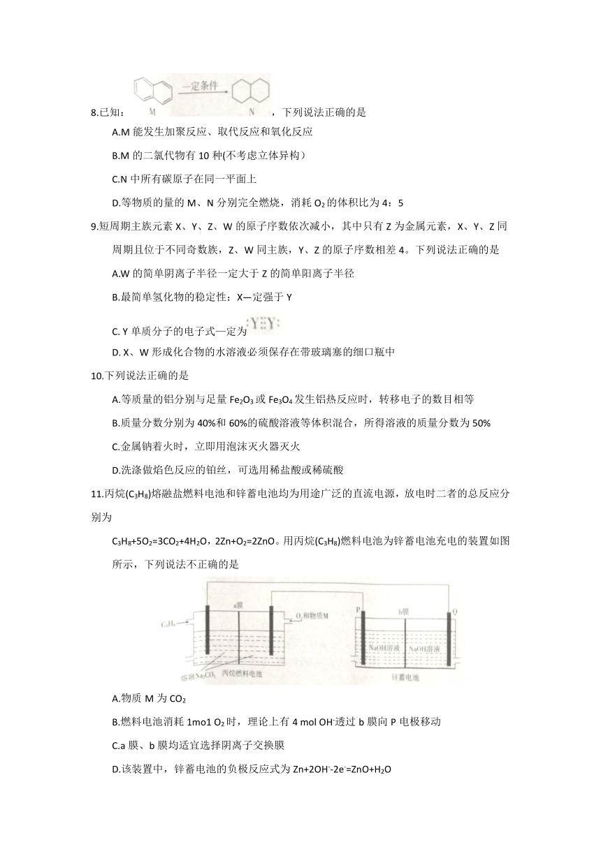 河北省石家庄市2017届高三冲刺模考理科综合试题 Word版含答案