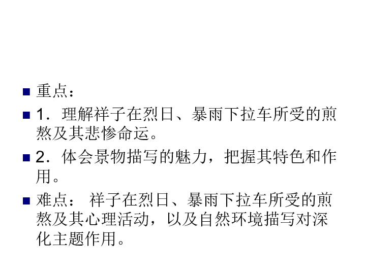 導入新課《駱駝祥子》是老舍的長篇小說.