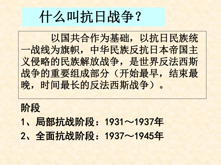 北师大版必修1第9课中华民族的抗日战争（共40张PPT）