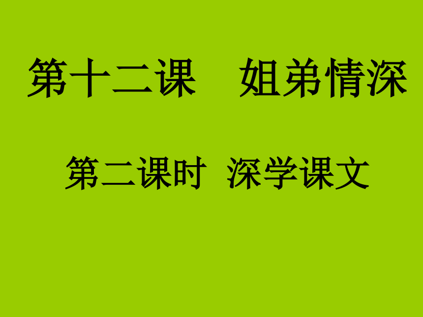 语文八年级下新教版（汉语）12《姐弟情深》课件（17张）