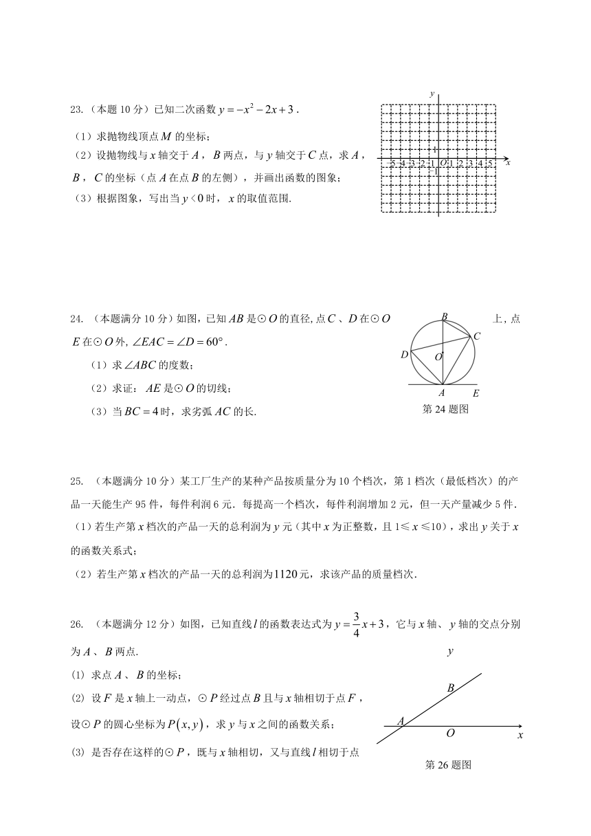 江苏省东台市第五教育联盟2017-2018学年九年级上学期期中考试数学试卷（word版含答案）