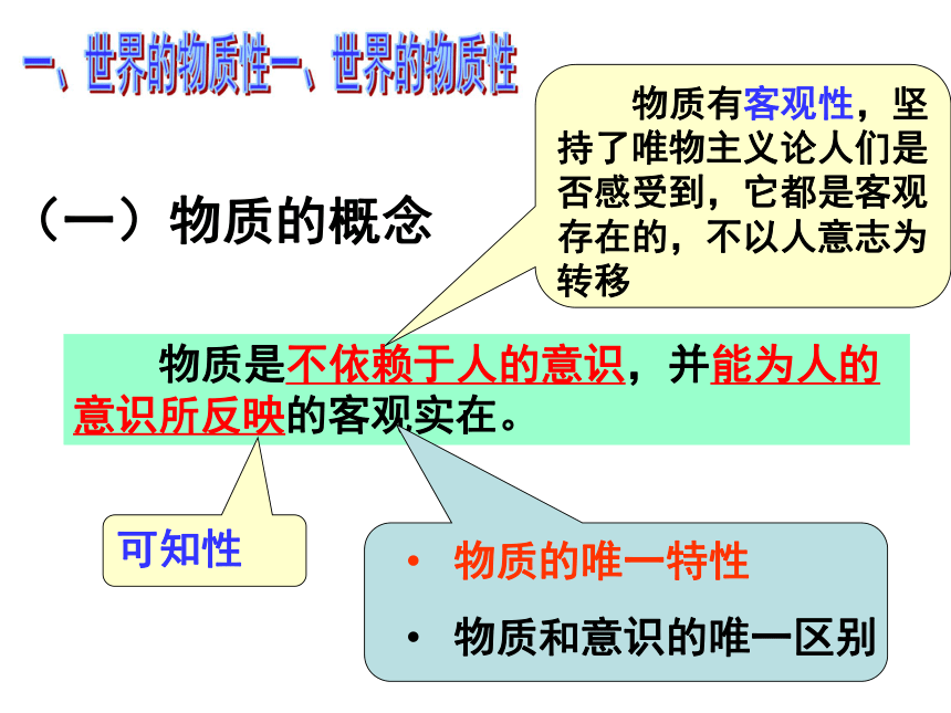 4.1 世界的物质性（课件）-2020-2021学年高中政治人教版必修四《生活与哲学》（共31张PPT）