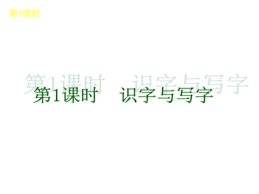 2013届浙江中考语文复习方案课件：第1篇积累与运用（新课标人教版）（共273张PPT）