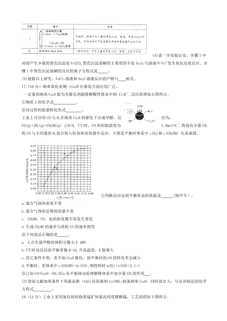 河南省中原名校2019届高三第一次质量考评化学试卷 Word版含答案