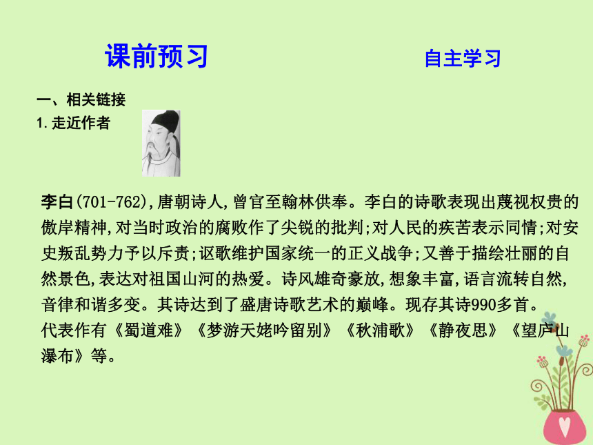 2018版高中语文专题3笔落惊风雨诗从肺腑出蜀道难登高课件苏教版必修4