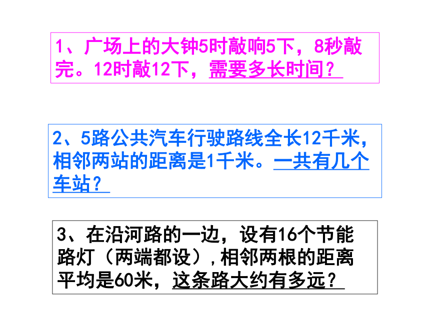 数学五年级上人教版7植树问题课件  (共96张PPT)