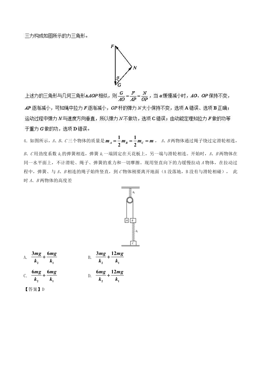 备战2019年高考物理优质试卷分项版专题02+相互作用