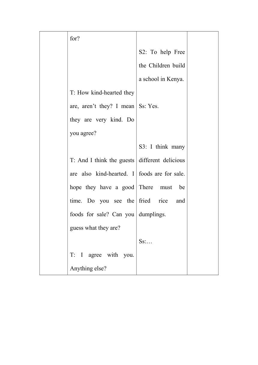 Unit 7 Topic 3 I cooked the most successfully Section A 表格式教案