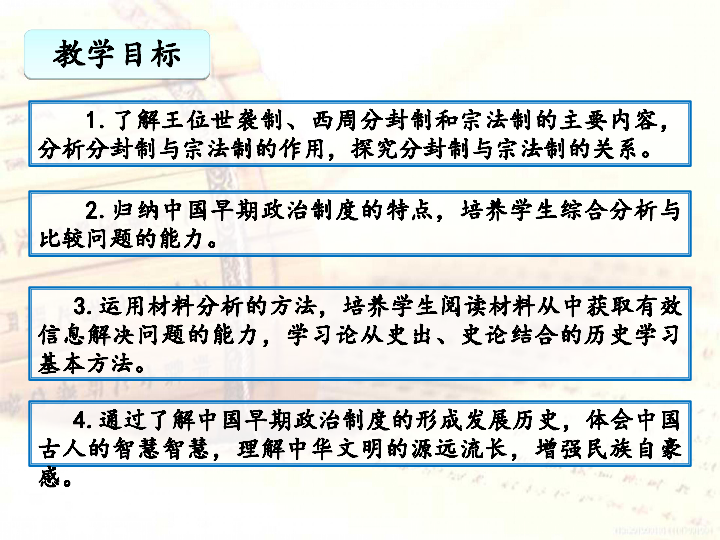 高中历史人教版必修一 第1课 夏、商、西周的政治制度（说课课件) (共28张PPT)