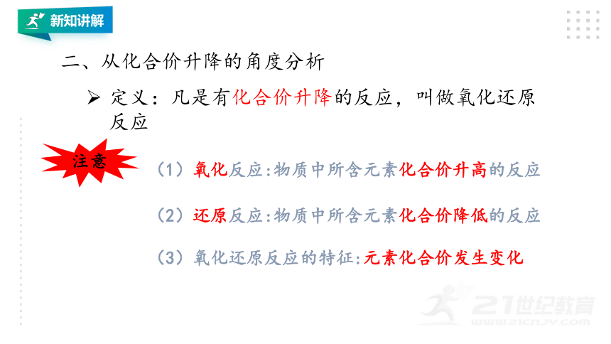 3.1 氧化还原反应（新教材） 同步教学课件（19张ppt）