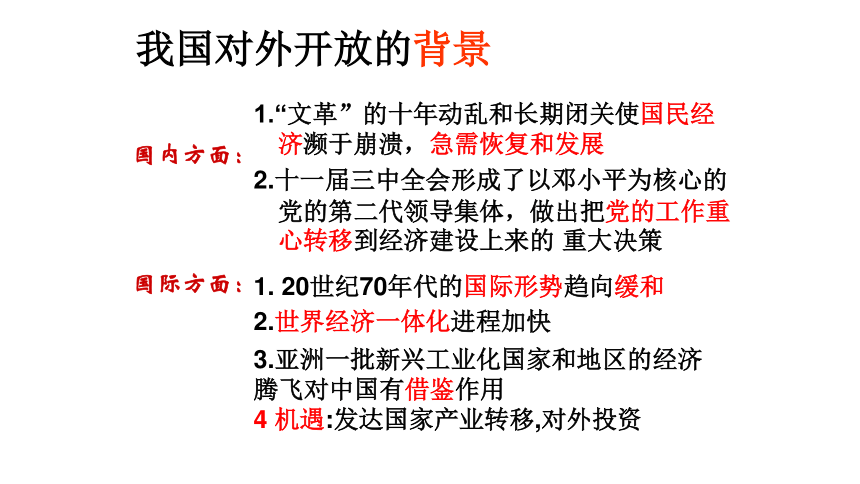 人教版高中历史必修2第13课对外开放格局的初步形成  课件 （共34张PPT）