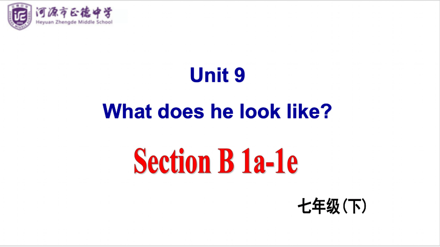 Unit 9 What does he look like? Section B 1a-1e 课件(共25张PPT)+内嵌音频