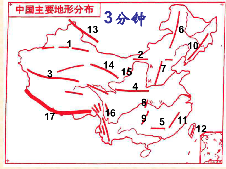 湘教版八上地理2．1中国的地形（4节课） （共56张PPT）