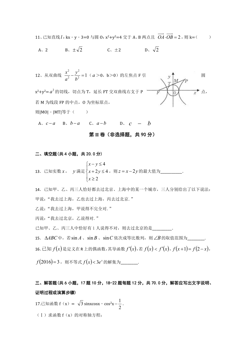 云南民族大学附属中学2017-2018学年高二12月月考数学（理）试题