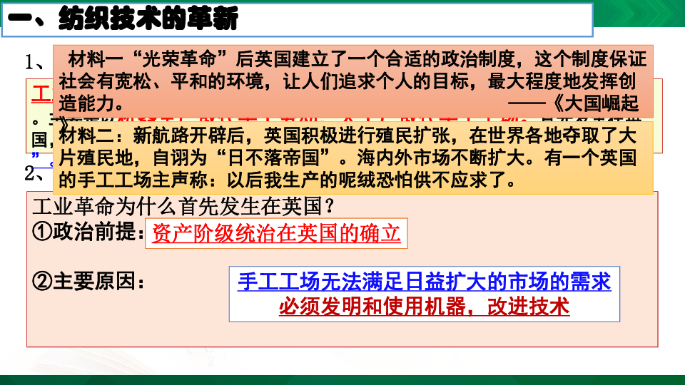 20 第一次工业革命 课件