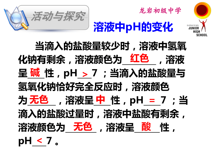 第2节 常见的酸和碱-中和反应(19张PPT)
