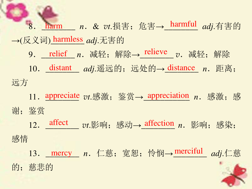 【走向高考】2017年高考英语一轮复习 第一部分 基础知识聚焦 Unit 4 Wildlife protection课件 新人教版必修2