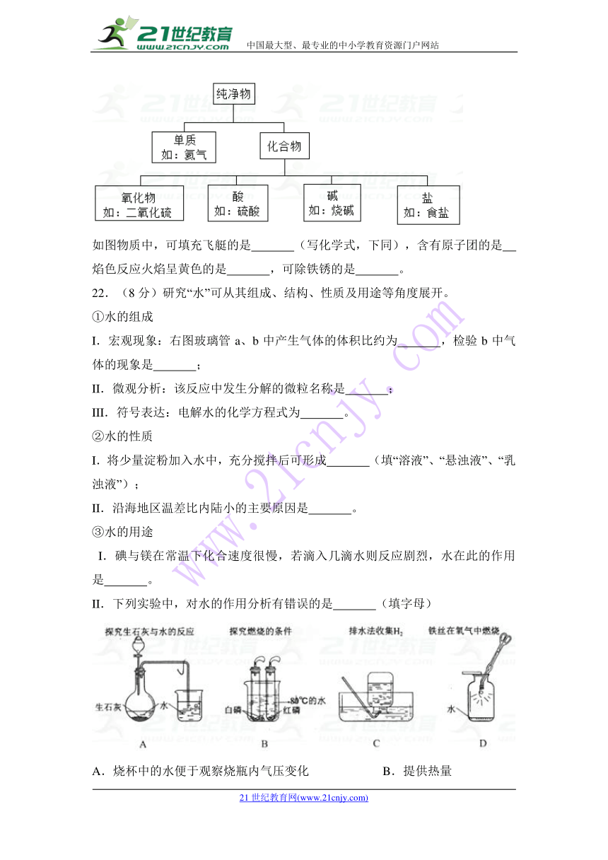 2018年上海市浦东新区中考化学二模试卷（含解析）