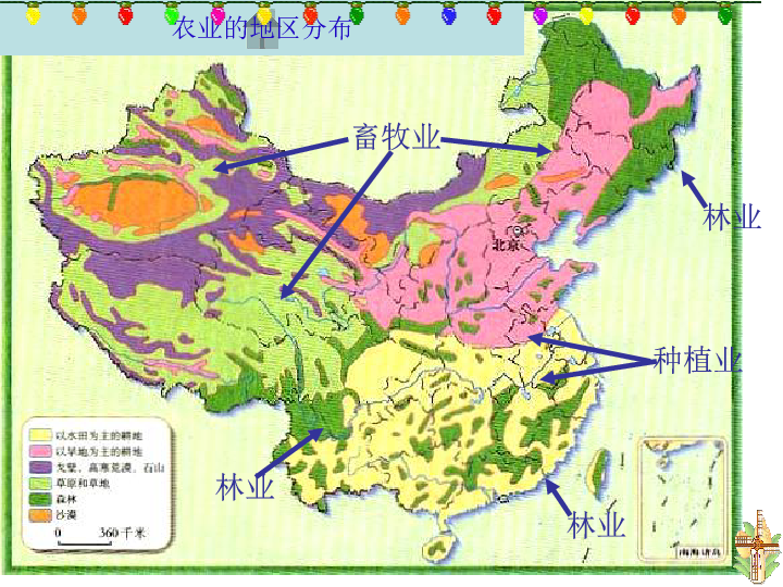 中国的农业地域类型图片