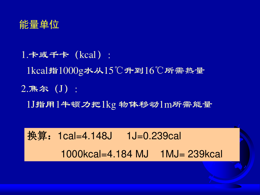 第10章 健康的身体  平衡与健康  人体内能量的平衡与调节