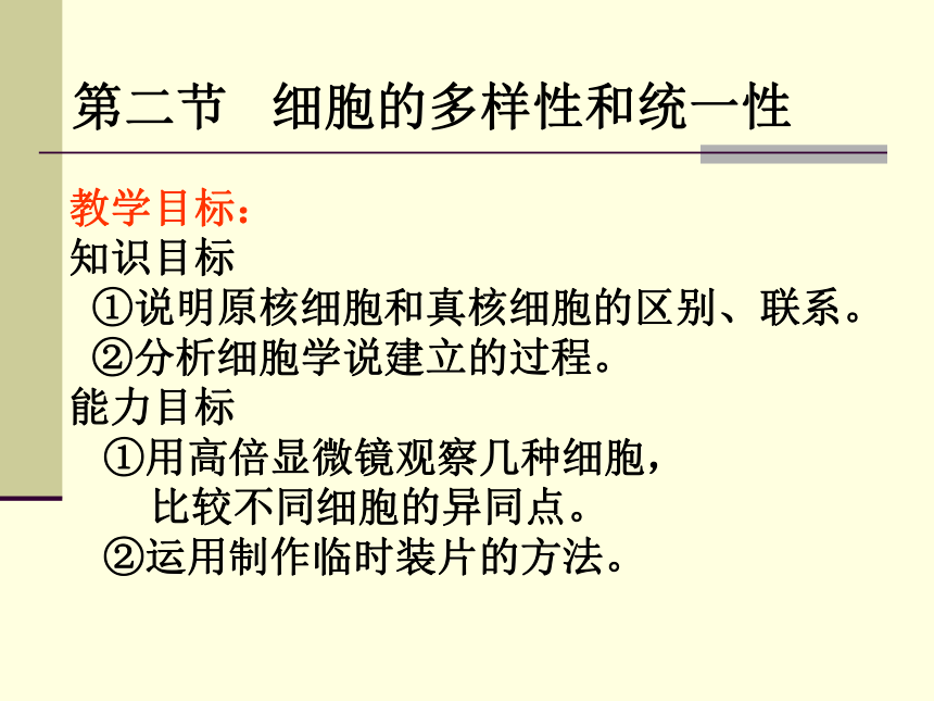 细胞的多样性和统一性(山东省荷泽地区菏泽市)