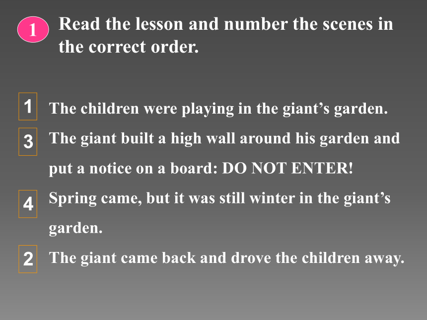 Unit 4 Stories and poems.Lesson 22 The Giant(Ⅰ)课件