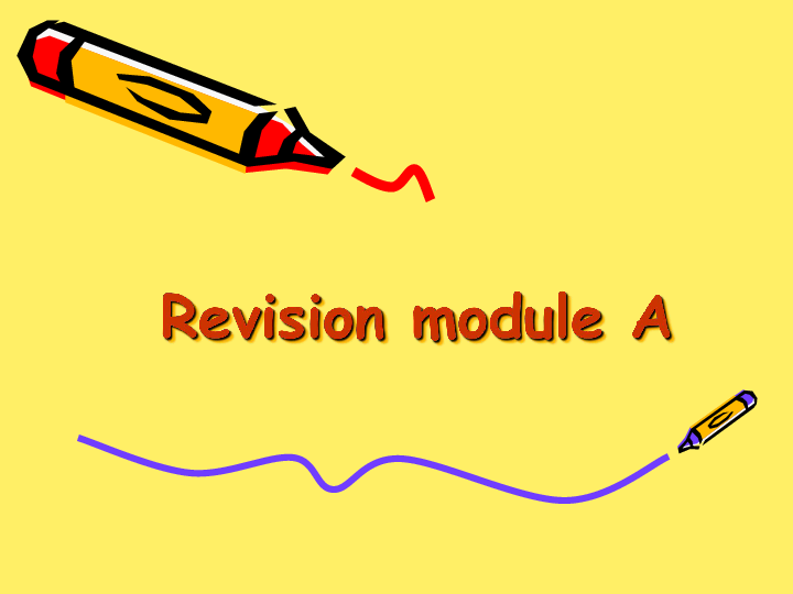 八年级下册英语Revision of Module 1-5复习课件（29PPT）