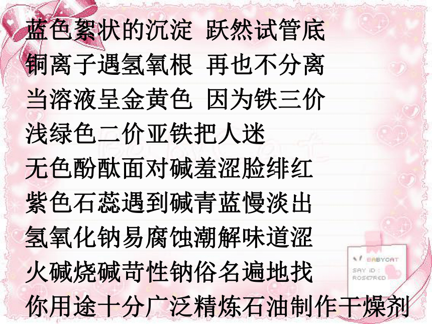 第8章 身边的溶液  形形色色的溶液  酸、碱溶液在日常生活中的运用