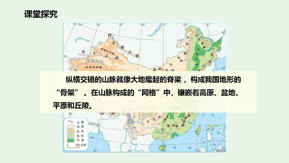 人教版八年级上册第二章第一节《地形和地势》课件（第1课时，37张PPT）