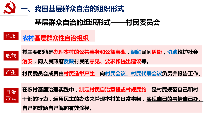 20212022學年高中政治統編版必修三63基層群眾自治制度課件共36張ppt1