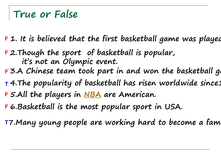 Unit 9 When was it invented?》Reading Do you know when basketball was invented(浙江省台州市天台县)